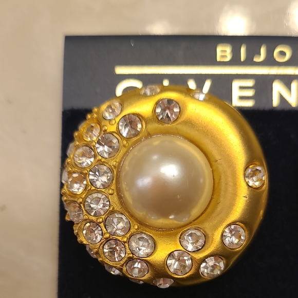 Givenchy Gold and Silver Crystal Earrings - Picture 4 of 5